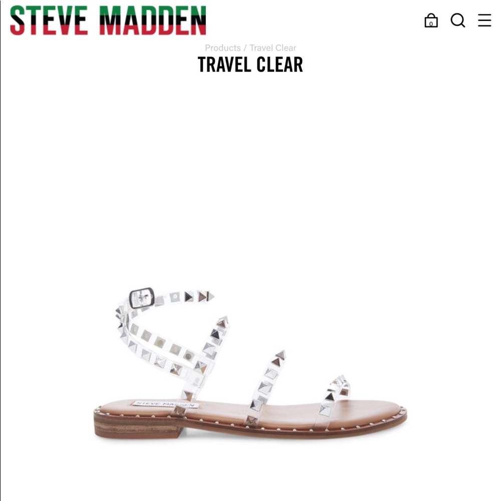 EUC Steve Madden Travel Clears sandal